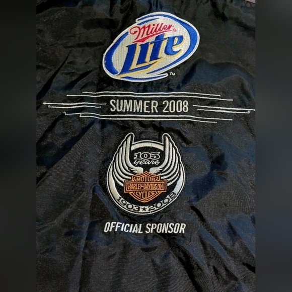 Miller Light Harley Davidson Wind Breaker Size‎ L - Picture 6 of 6
